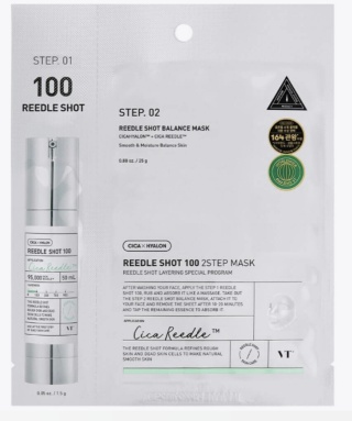 VT COSMETICS Maska wzmacniająca do twarzy z mikroigłami Reedle Shot 100 2-Step Mask
