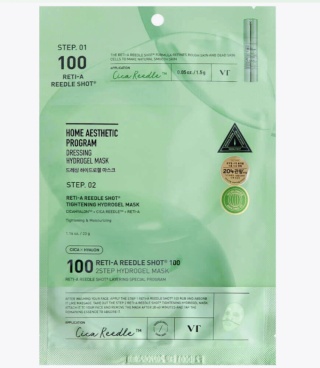 VT Cosmetics Reti-A Reedle Shot 100 2Step Hydrogel Mask- 1,5g+25g