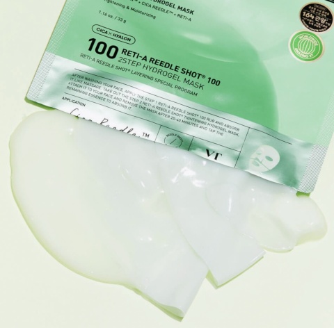 VT Cosmetics Reti-A Reedle Shot 100 2Step Hydrogel Mask- 1,5g+25g