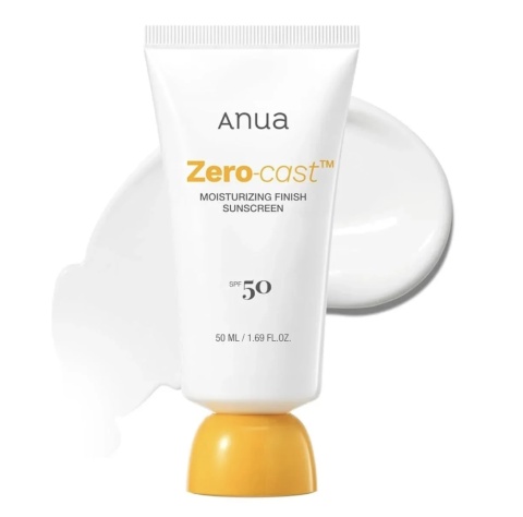 ANUA Zero-Cast Moisturizing Finish Sunscreen 50ml