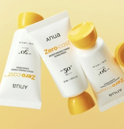 ANUA Zero-Cast Moisturizing Finish Sunscreen 50ml