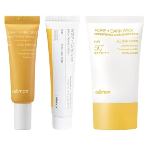 Celimax Pore+Dark Spot Brightening Kit - 10ml+7ml+10ml