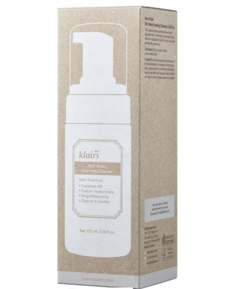 Dear, Klairs - Intensywna, nawilżająca pianka oczyszczająca - 100 ml