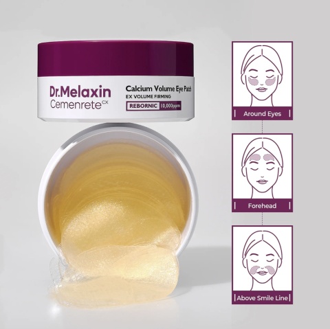 Dr.Melaxin, Cemenrete Calcium Volume Eye Patch, płatki hydrożelowe pod oczy 60szt.