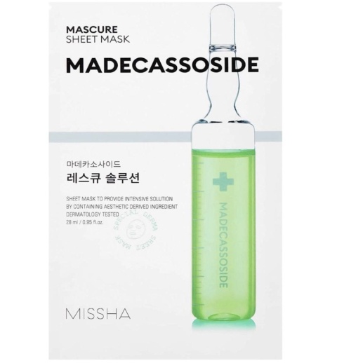 Mascure Rescue Solution Sheet Mask - Madecassoside - 28ml