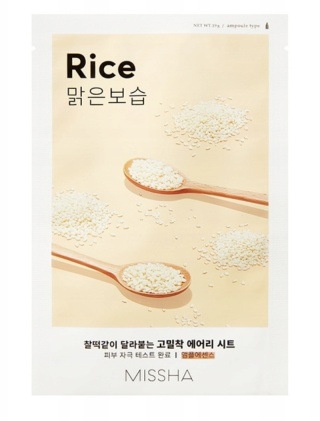 MISSHA - Maseczka w płacie do twarzy Airy Fit Sheet Mask Rice - 19 g