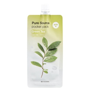 MISSHA - Maska na noc PURE SOURCE POCKET PACK GREEN TEA - 10ml