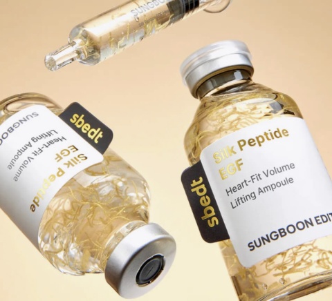 SUNGBOON EDITOR Silk Peptide Intensive Lifting Ampoule – Intensywnie Liftingująca Ampułka do Twarzy 35 ml