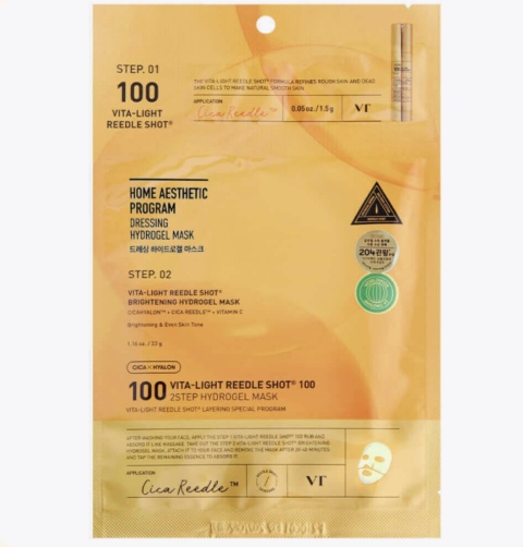 VT Cosmetics Vita-Light Reedle Shot 100 2Step Hydrogel Mask - 1,5g+25g